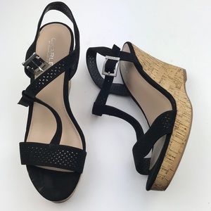 Charles David Black Wedges
